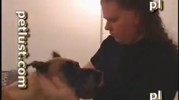 Novice sleazy guy gets intimate with clueless canines