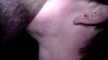 Guy tongues mare's cunt before shoving his cock inside