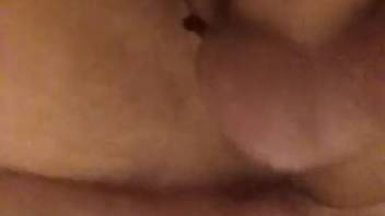 Guy's butthole is stretched wide open by a perverted canine
