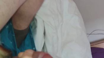 Guy's dick is enveloped by alluring snails and their slime