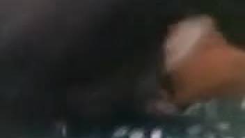 Well-endowed guy thrusts his massive black cock into this beast's orifice