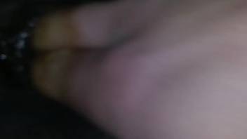 Wet mature pussy being fingered in point-of-view