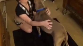 Soaked slit vixen getting slammed by a nasty brute