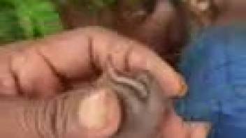 Guy experiences extreme sensations from a worm wriggling inside his penis