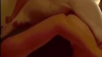 Hot stud bangs a babe's snug snatch
