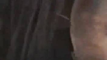 Aroused guy deeply penetrates the mare's rear and ejaculates on it