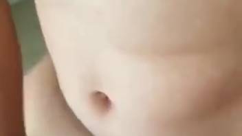Guy screws a hot beast in missionary position with some kink