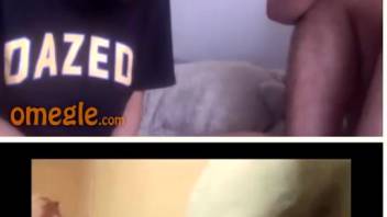 Homemade webcam intimacy featuring the pet during a pair's real-time show